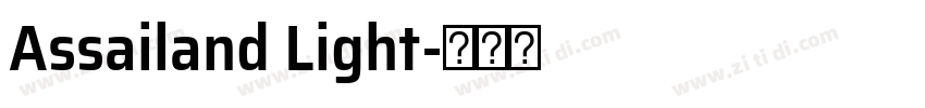 Assailand Light字体转换